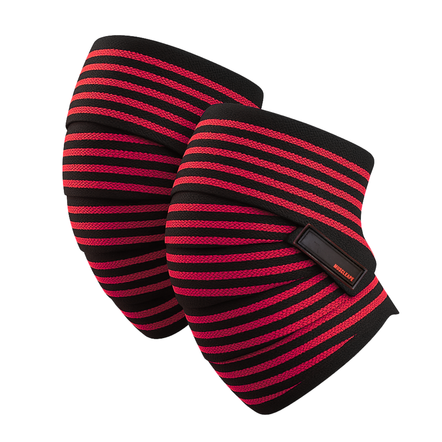 Muscleape 2m Knee & Joint Support Wraps | Heavy-Duty SuperFabric Elastic Compression for Squats, Leg Press & Powerlifting | Adjustable Unisex Support