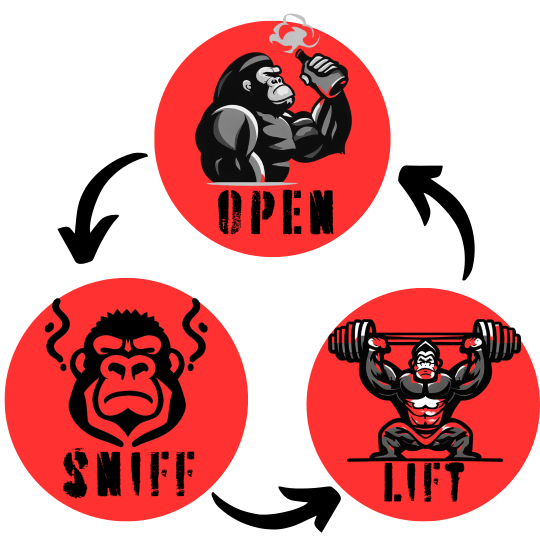 Muscleape Kamikaze Smelling Salt | Ammonia Inhalant For Instant Focus & Insane Pump | Most Potent Ammonia Inhalant In World For Pro Lifters |Open-Sniff-Bend The Bar-Repeat. | | Muscleape