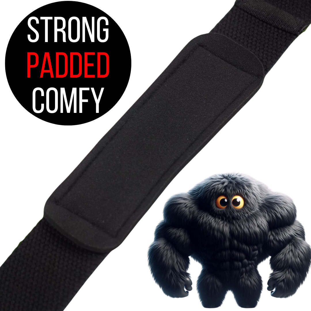 Muscleape Weight Lifting Straps Wrist Supporter Non-Slip with Padded Cuff for Gym Workout (figure 8 straps) Black Beast Mode. | | Muscleape