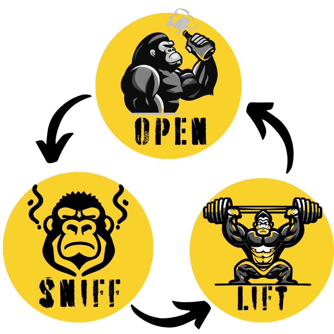 Muscleape King Kong |Polymerised Ammonia Smeliing Salt For Elite Powerlifters and Other Gym Athletes| Strongest Ammonia Stimulant| Open-Sniff-Bend The Barbell.50gm Pre Activated Ammonia Crystalls. | | Muscleape