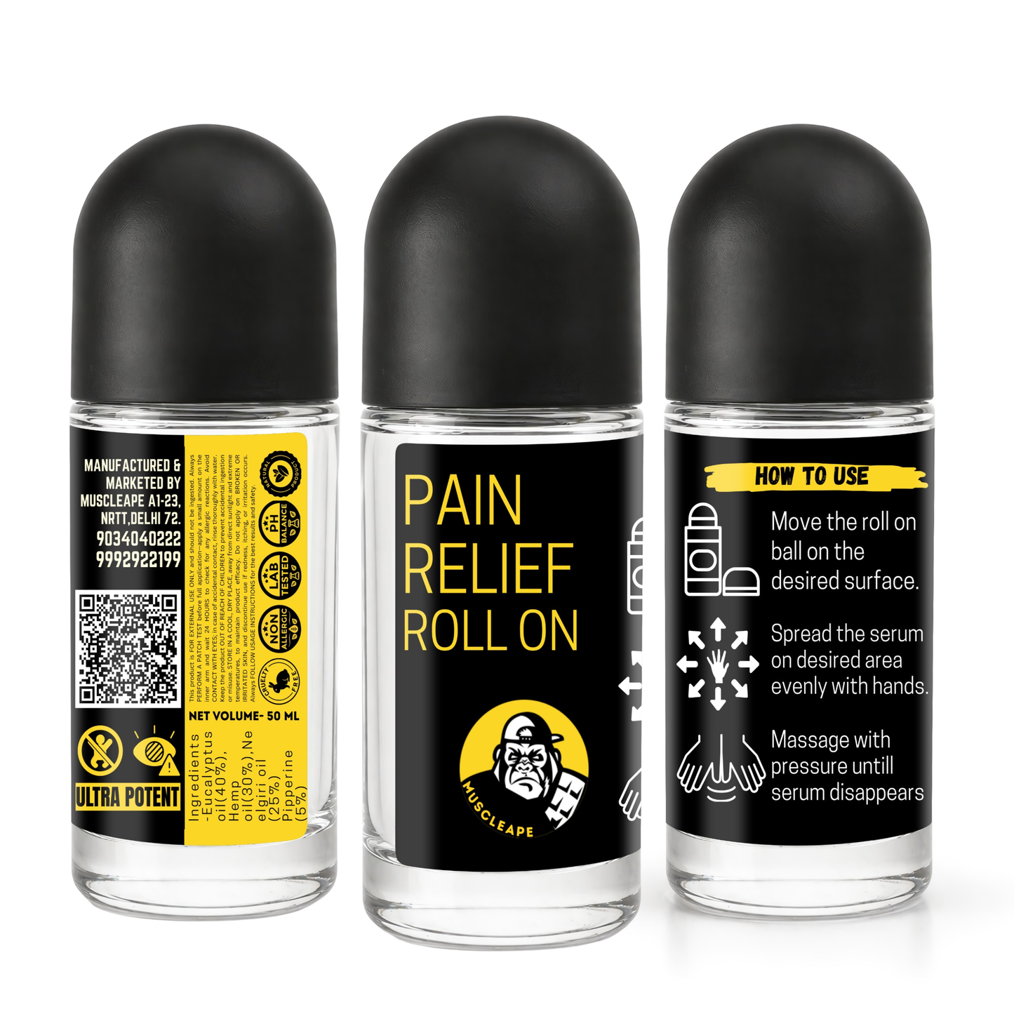 Muscleape Pain Relief Roll On.