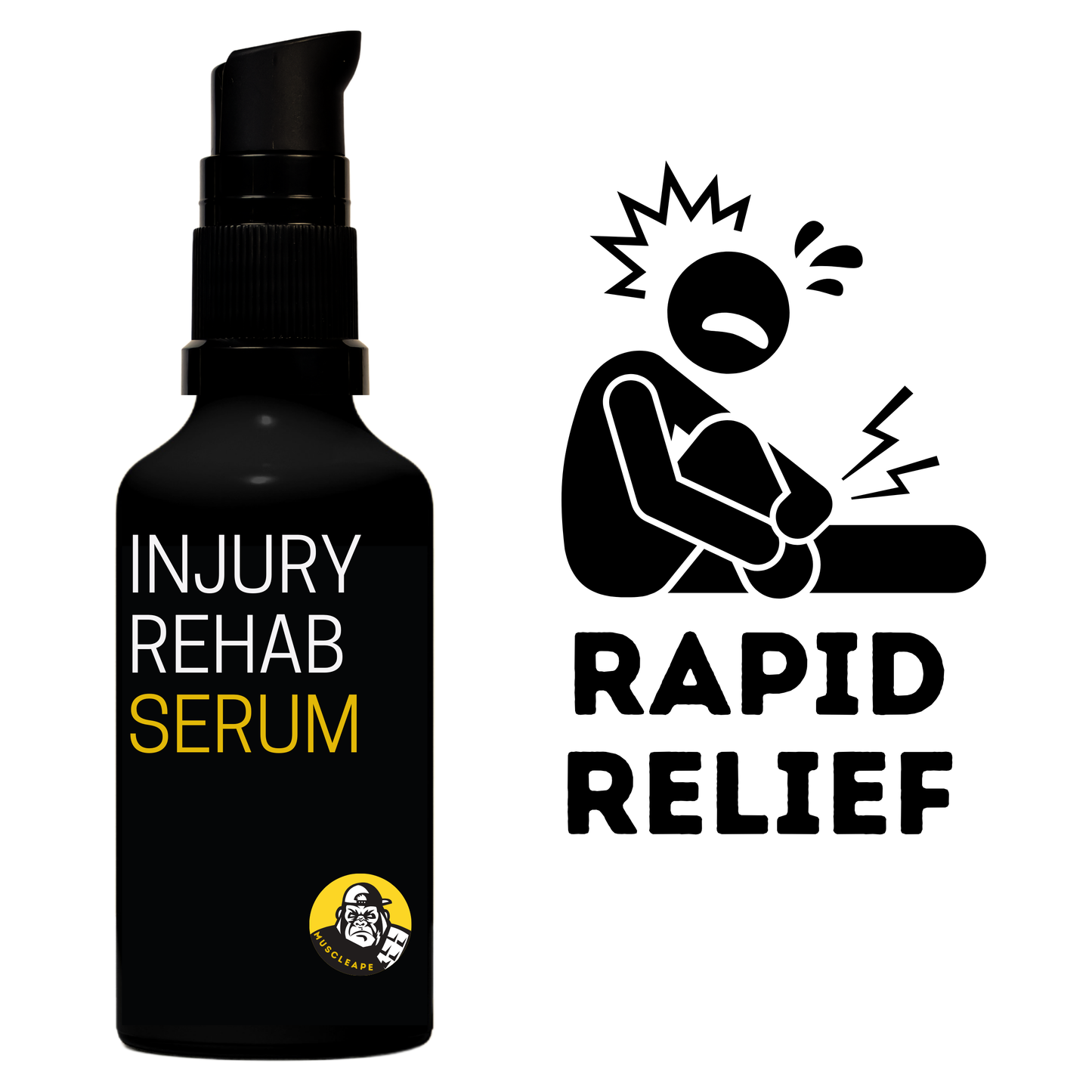 MuscleApe Serum X for Rapid Muscle Recovery |Deep Tissue Relaxation Serum| Post-Workout Muscle Serum for Elite Strength Athletes | 30ml pack. | | Muscleape