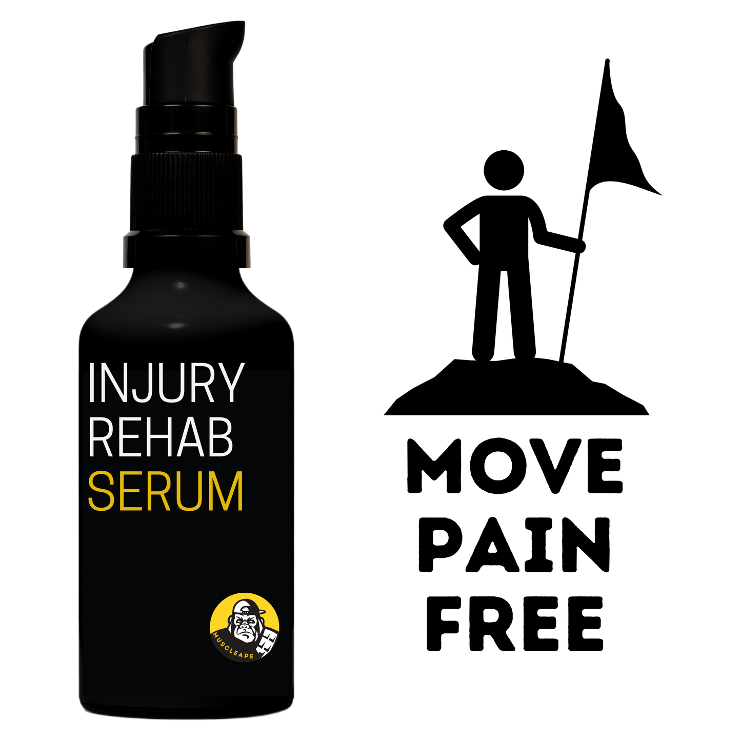 MuscleApe Serum X for Rapid Muscle Recovery |Deep Tissue Relaxation Serum| Post-Workout Muscle Serum for Elite Strength Athletes | 30ml pack. | | Muscleape
