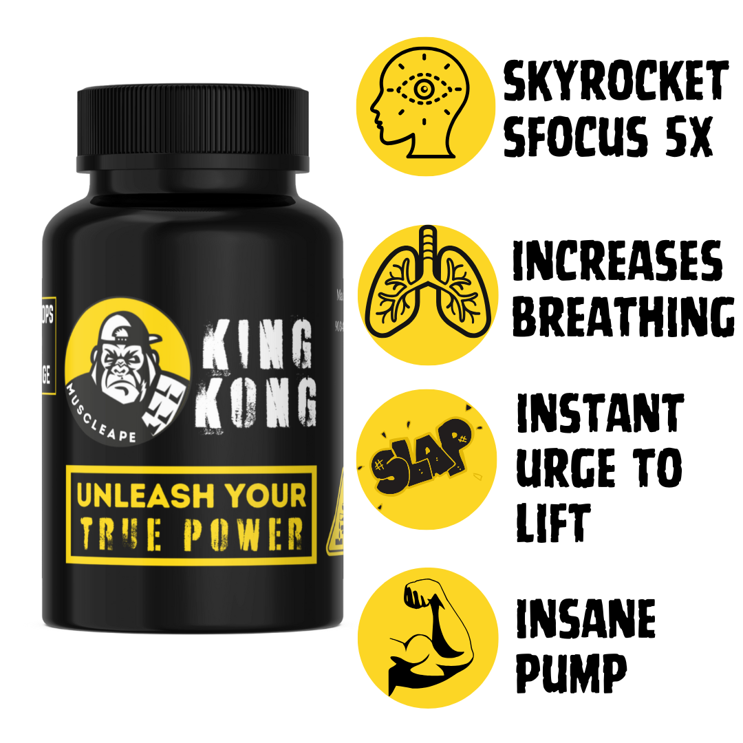 Muscleape King Kong |Polymerised Ammonia Smeliing Salt For Elite Powerlifters and Other Gym Athletes| Strongest Ammonia Stimulant| Open-Sniff-Bend The Barbell.50gm Pre Activated Ammonia Crystalls. | | Muscleape