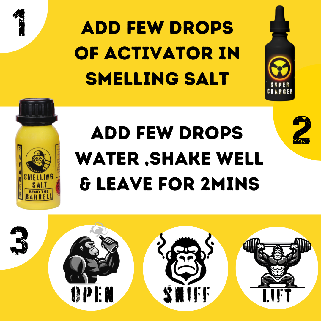 Muscle Ape Ravager With Activator Fuel - The Strongest Smelling Salt In The World. Designed for competitive powerlifters. | Powerlifting | Muscleape