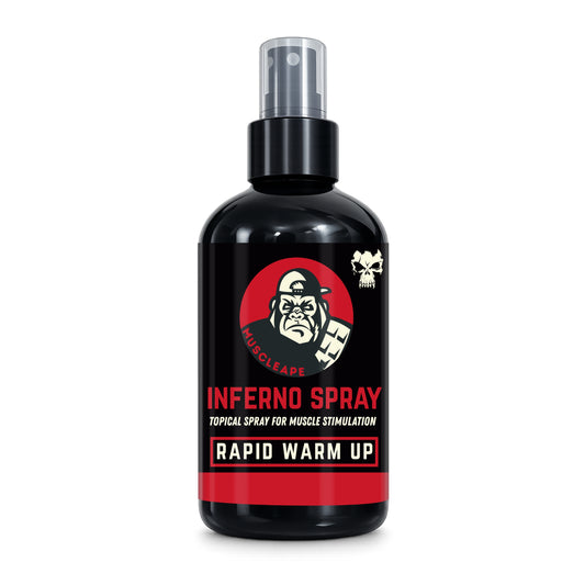 MuscleApe Inferno Spray - Rapid Warm-Up Topical Muscle Stimulation Spray, 200ml