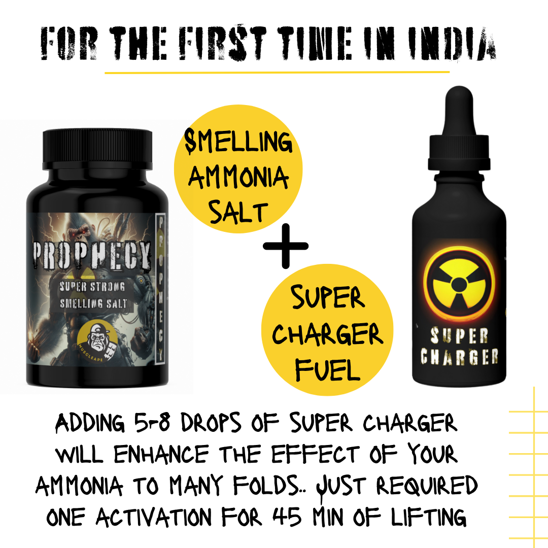 Muscleape Ammonia Stimulant Prophecy With Activator Fuel. Ammonia Smelling Salt For Pro-Athletes. | Powerlifting | Muscleape