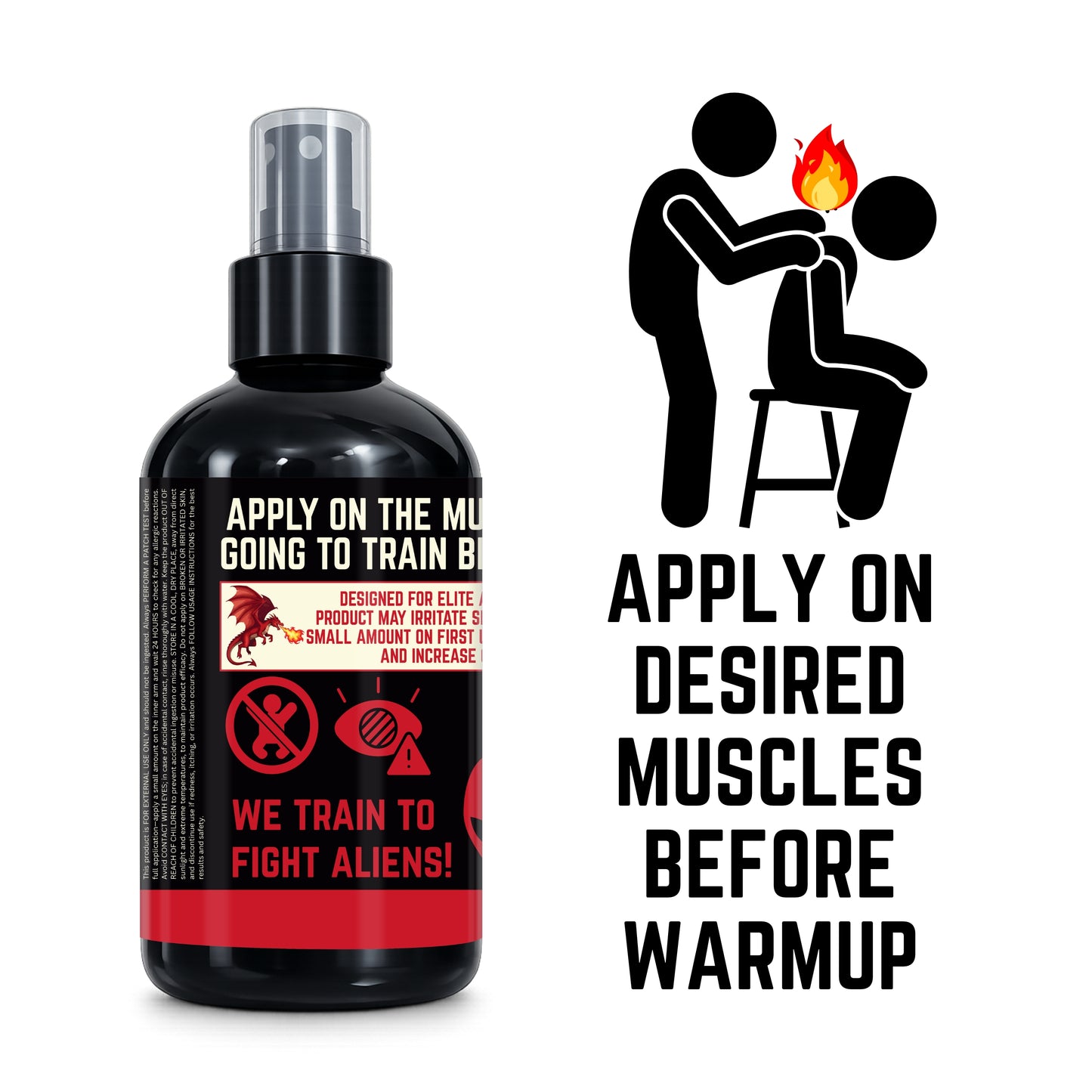 MuscleApe Inferno Spray - Rapid Warm-Up Topical Muscle Stimulation Spray, 200ml
