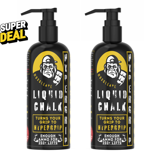 Muscle Ape Liquid Chalk 1000ml for Better Grip. Liquid chalk for all types of sports which require a strong grip. | Powerlifting Gym | Muscleape