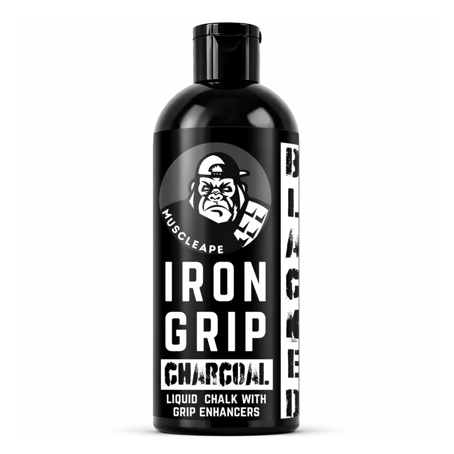 Muscleape Iron Grip Charcoal Liquid Chalk | Fast-Dry Grip Enhancer