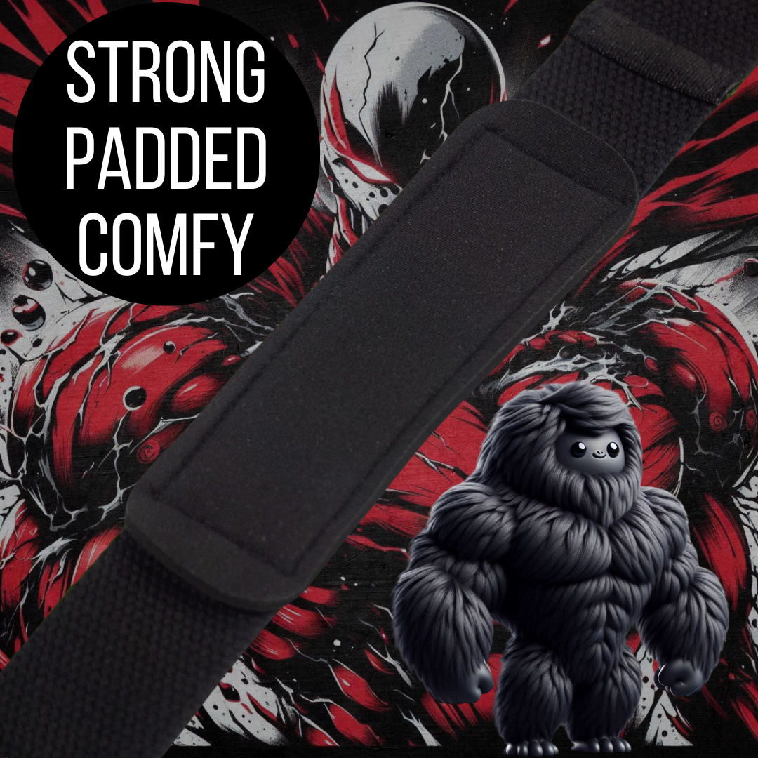Muscleape Weight Lifting Straps Beast Mode Red & Black Wrist Supporter For Gym. Gym Accessories Men & Women. | | Muscleape