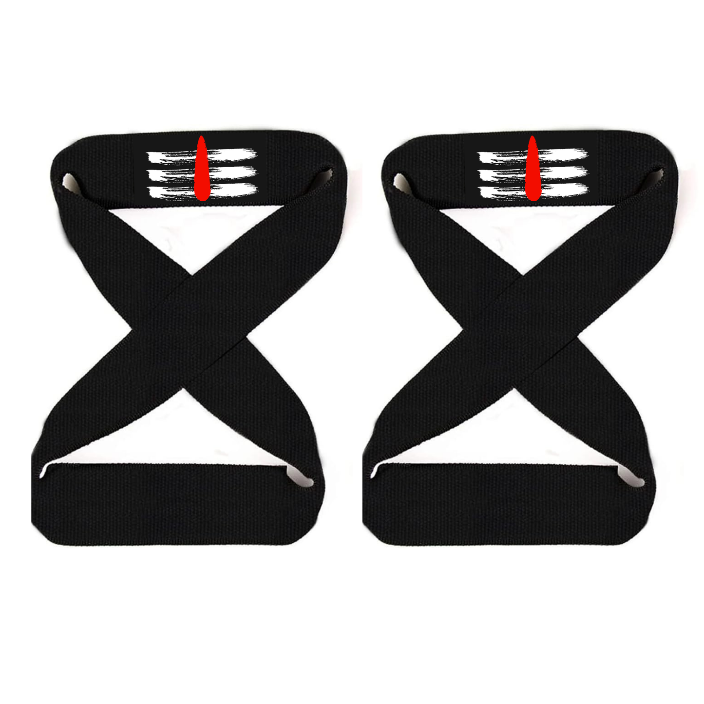 Muscleape Mahakaal 8 Shape Weight Lifting Straps Black Wrist Supporter For Gym . Gym Accessories Men & Women. Wrist Strap For Gym With Wrist Support. | Powerlifting Gym | Muscleape