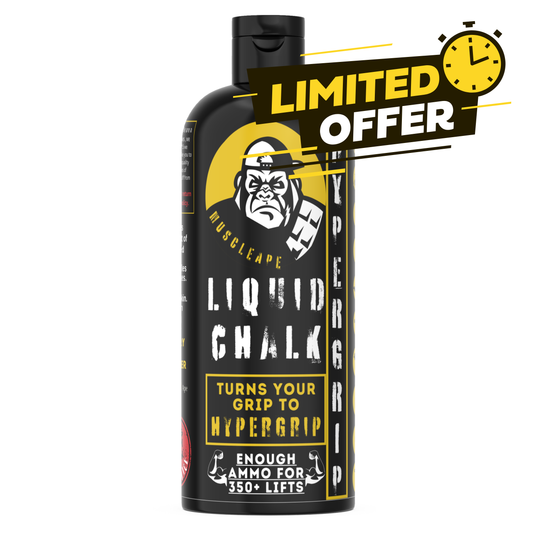 Muscleape Liquid Chalk 200Ml. Turn Your Grip Into Titanium Strength Hypergrip| Sufficient for 150+ Lifts| Best for Weightlifting, Powerlifting, Gymnastics, Calisthenics, CrossFit and Other Sports | Powerlifting | Muscleape