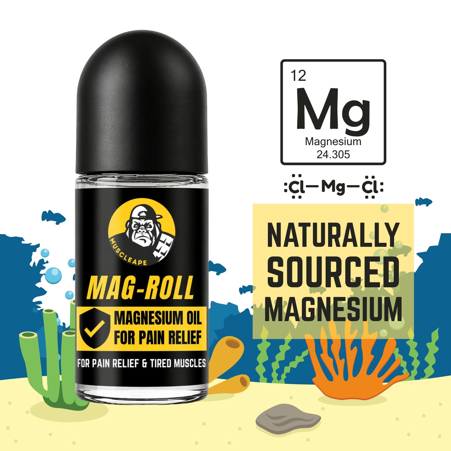 Muscleape Magnesium Muscle Relaxant Roll-On