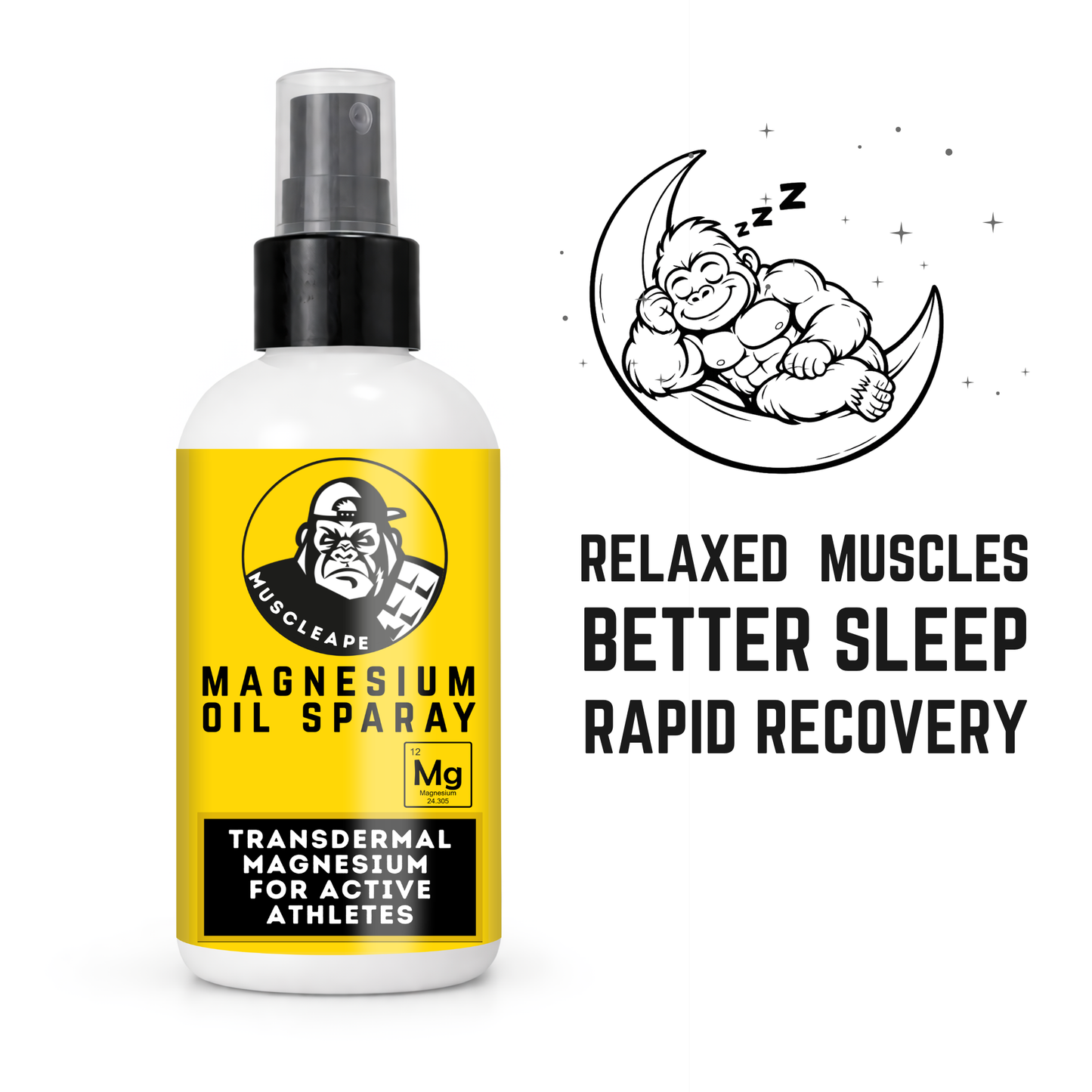 Muscleape Magnesium Oil Spray with Lavender | Relaxation & Recovery | 200 ml