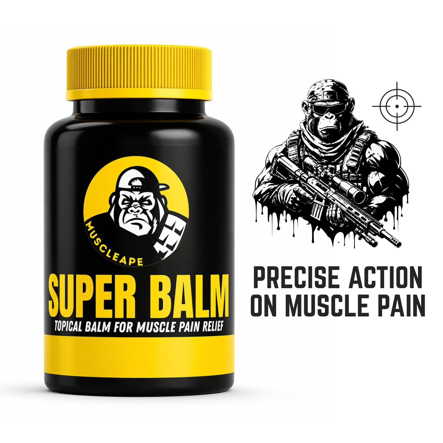 Muscleape Super Balm for Muscle Pain Relief.