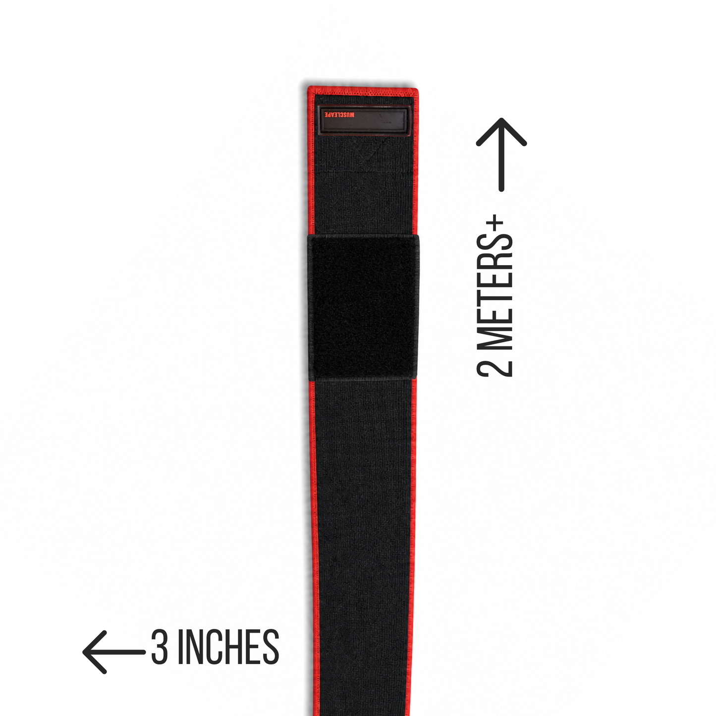 Muscleape Kong Daddy 2m Knee & Joint Support Wraps For Professional Lifters| Red & Black.