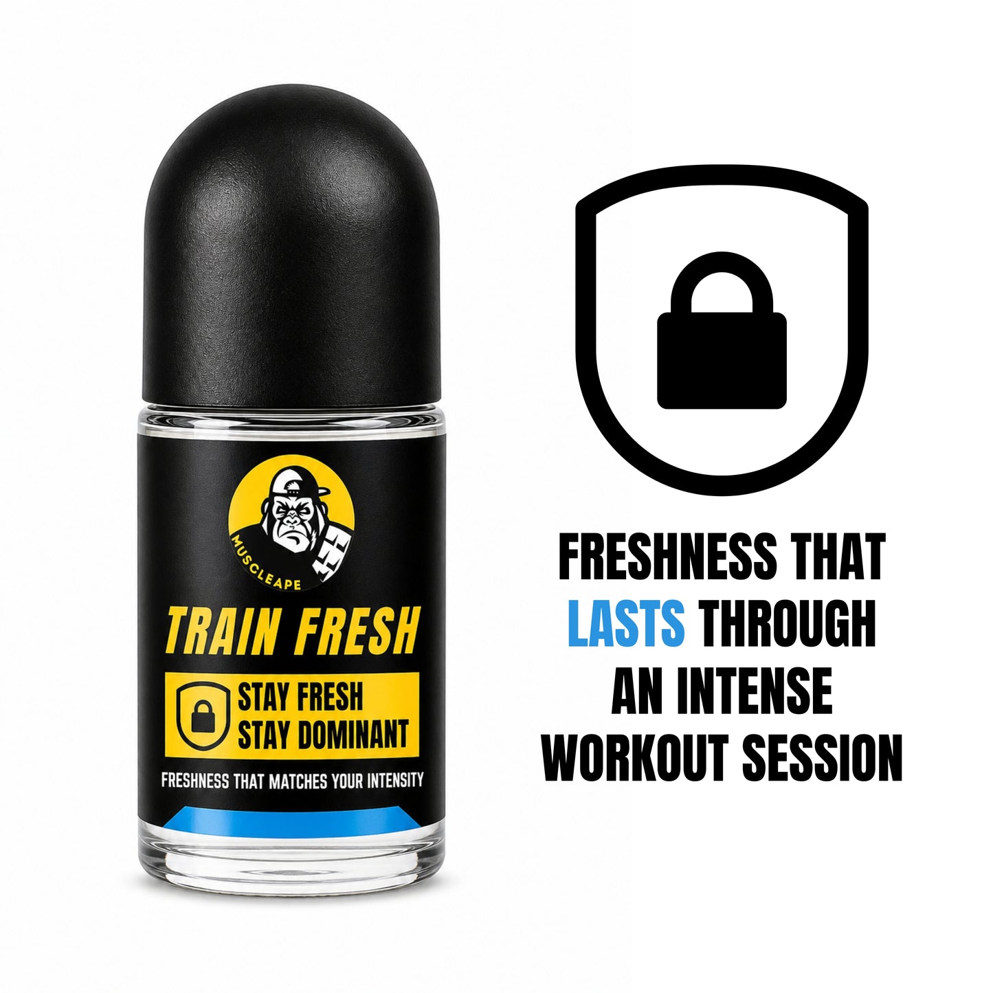 Muscleape Body Roll On Deodorant | Active Fresh Moss