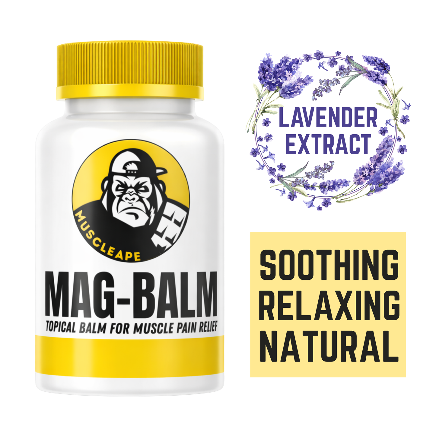 Muscleape Magnesium Balm for Muscle Pain & Relaxation.