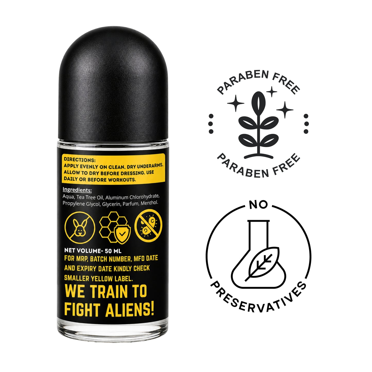 Muscleape Body Roll On Deodorant | Active Fresh Moss