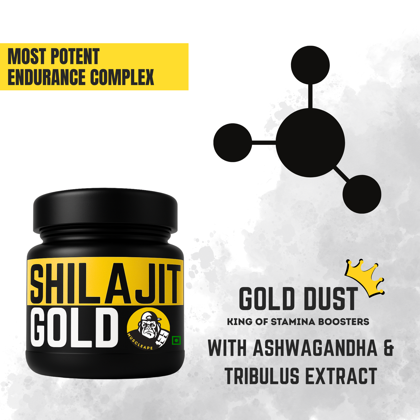 100% Pure Shilajit Gold – With Saffron, Ashwagandha & Herbal Extracts. For Strength, Stamina, Endurance & Vitality.