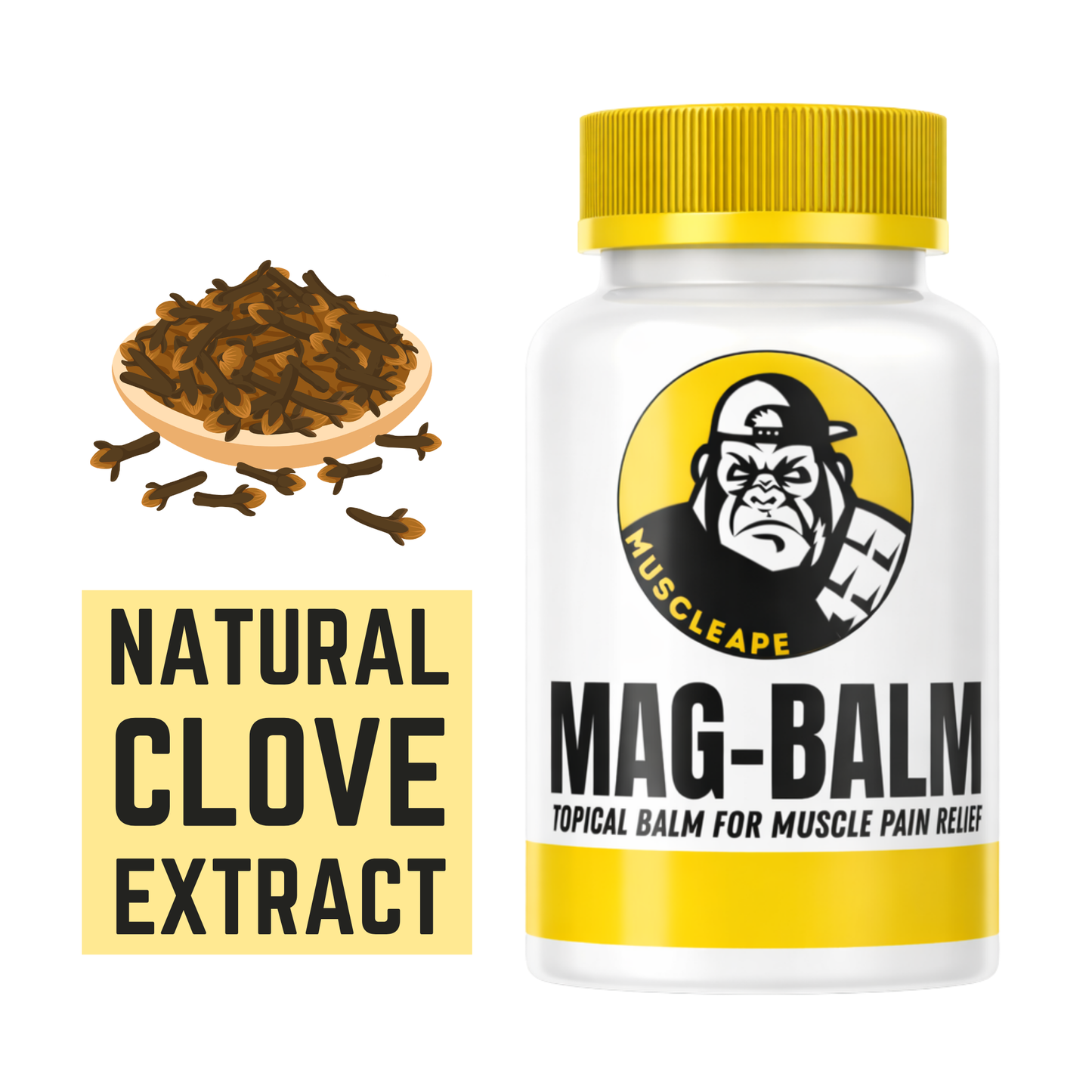 Muscleape Magnesium Balm for Muscle Pain & Relaxation.