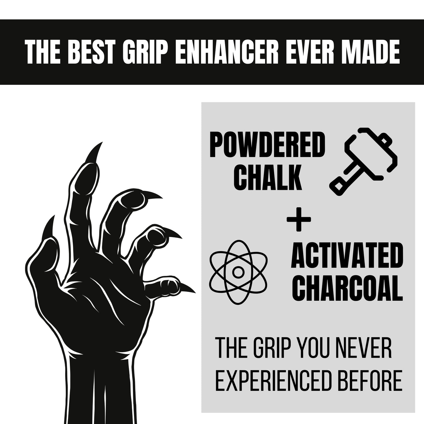 Muscleape Iron Grip Charcoal Liquid Chalk | Fast-Dry Grip Enhancer