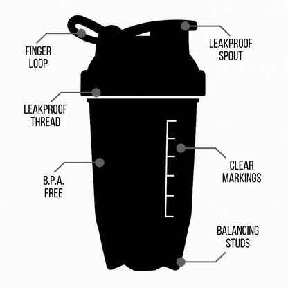 Muscleape Bullet Protein Shaker Bottle 500ml