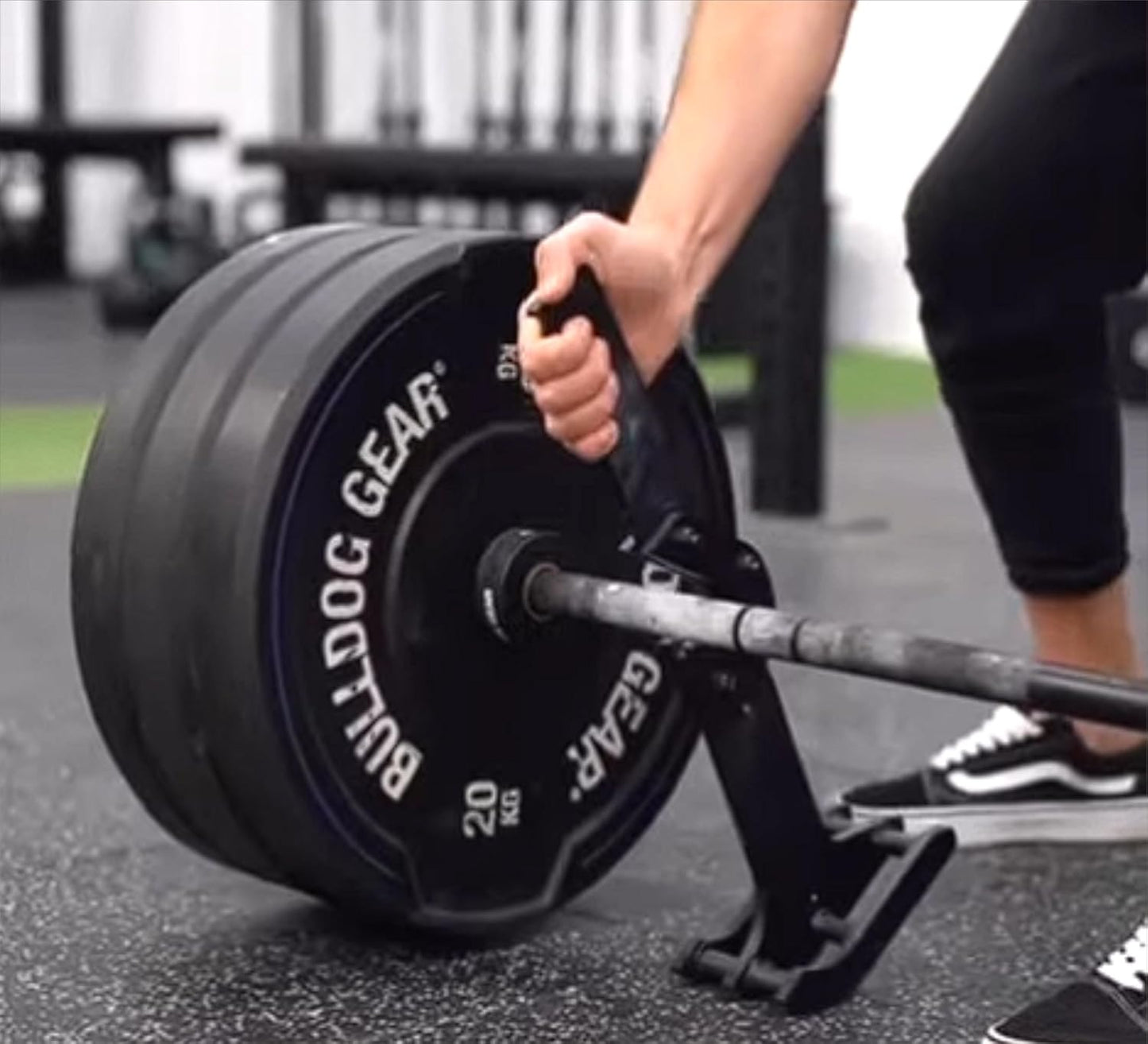 MUSCLEAPE Barbell Deadlift Jack - Weight Plate Loading Tool