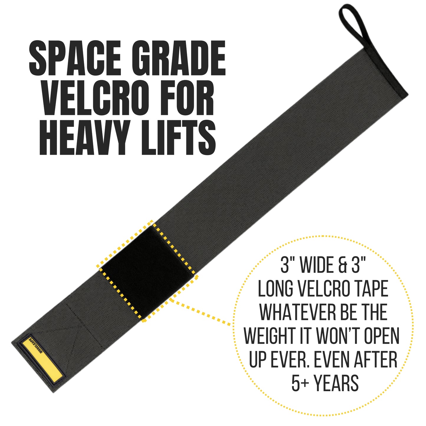 Muscleape Wrist Wraps | Gun Powder Grey