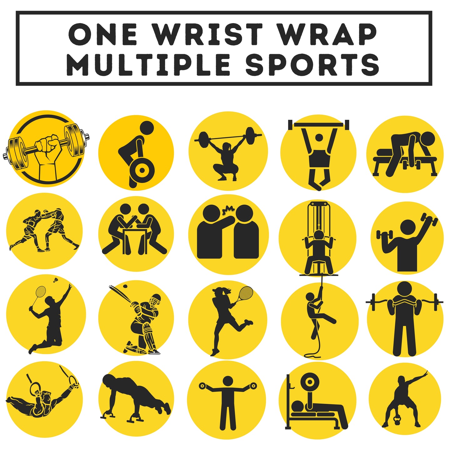 Muscleape Wrist Wraps | Gun Powder Grey