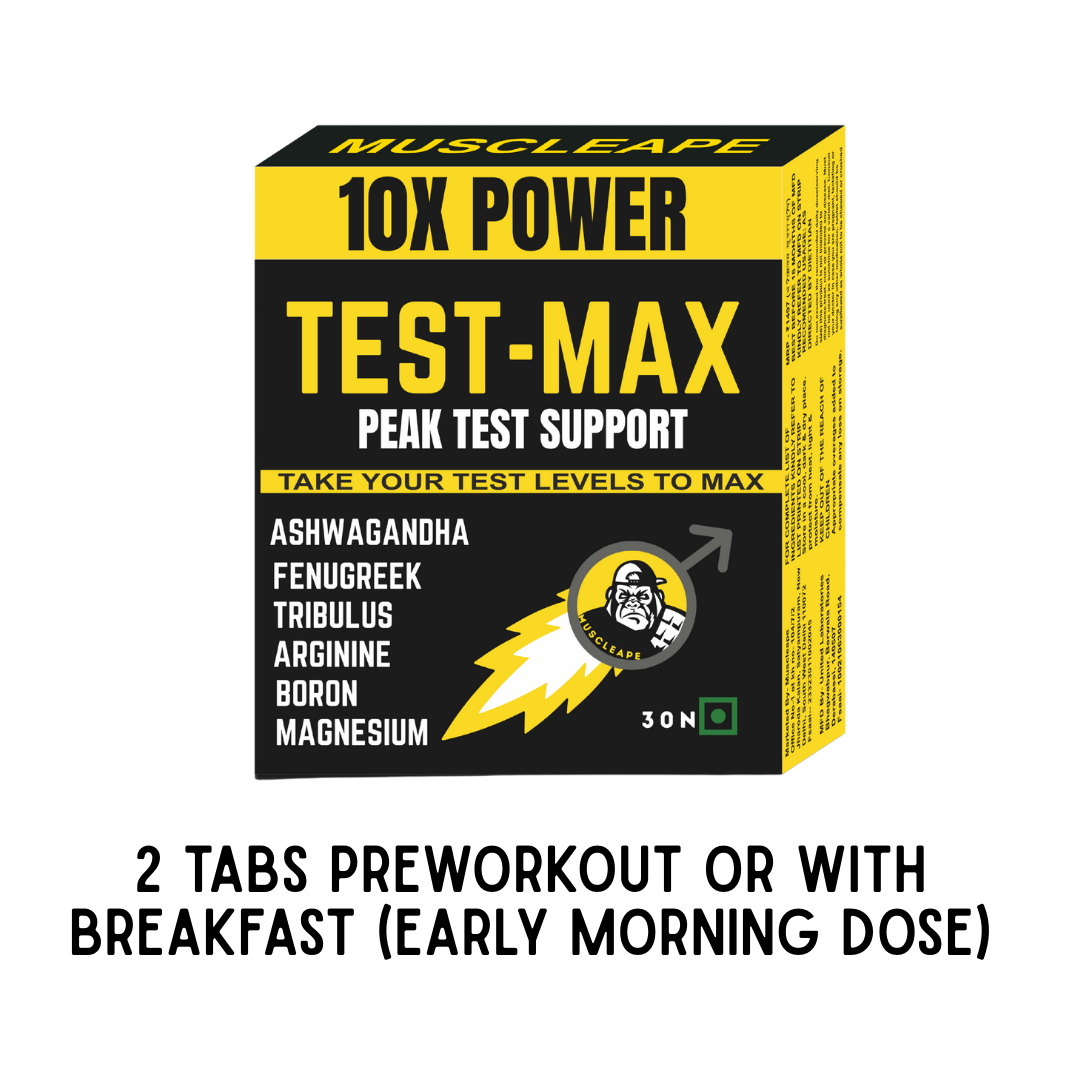 Muscleape Men's Multivitamin Alfa Stack For Peak Performance| 30 Days Complete Course| Testmax - Ultimate Male Performance Booster, Multivitamin & Shilajit Gold Resin.