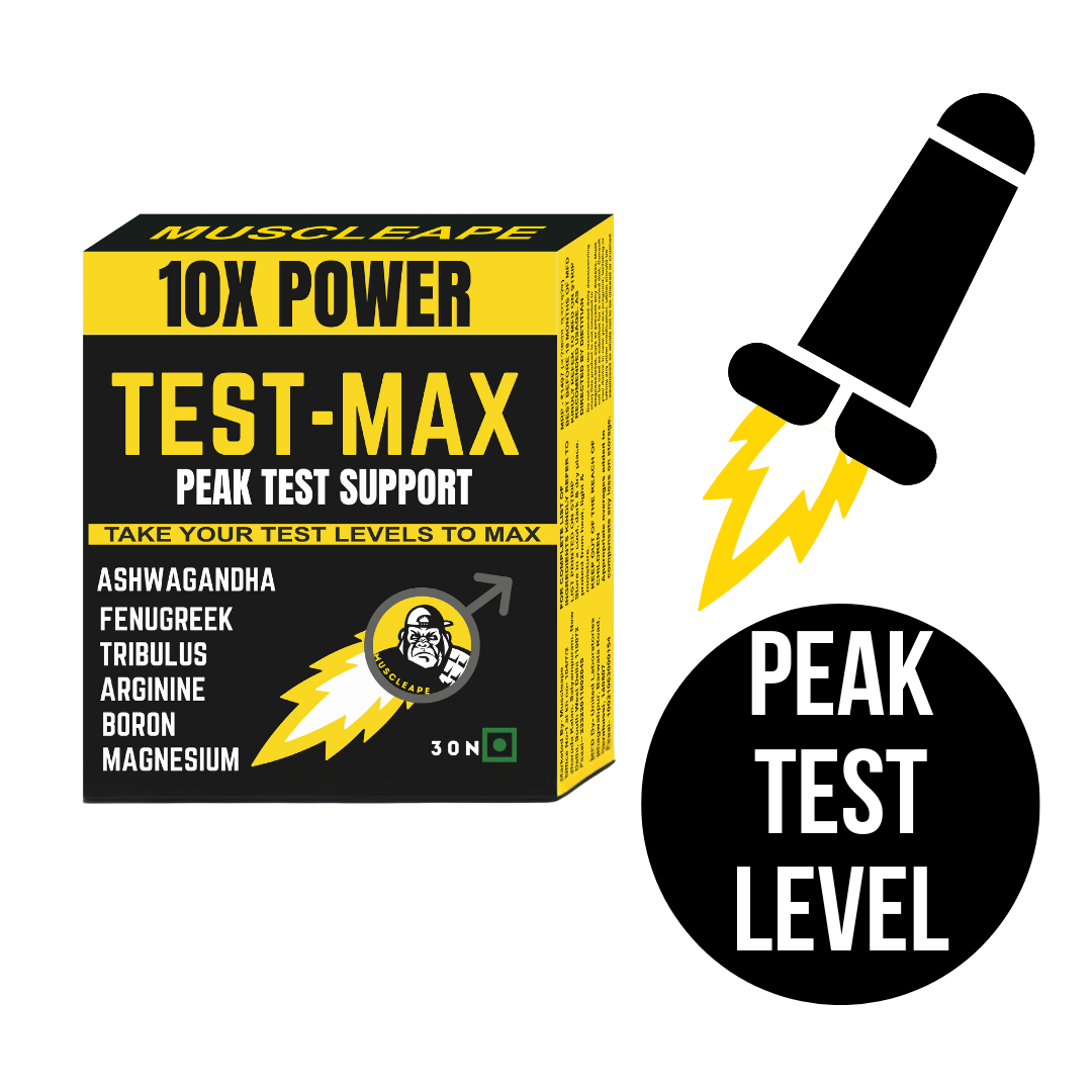 Muscleape TestMax Natural Men's Stamina Booster. Tribulus, Arginine, Ashwagandha & Fenugreek With Zinc. Strength, Stamina & Endurance Support. 30 Veg Tabs.