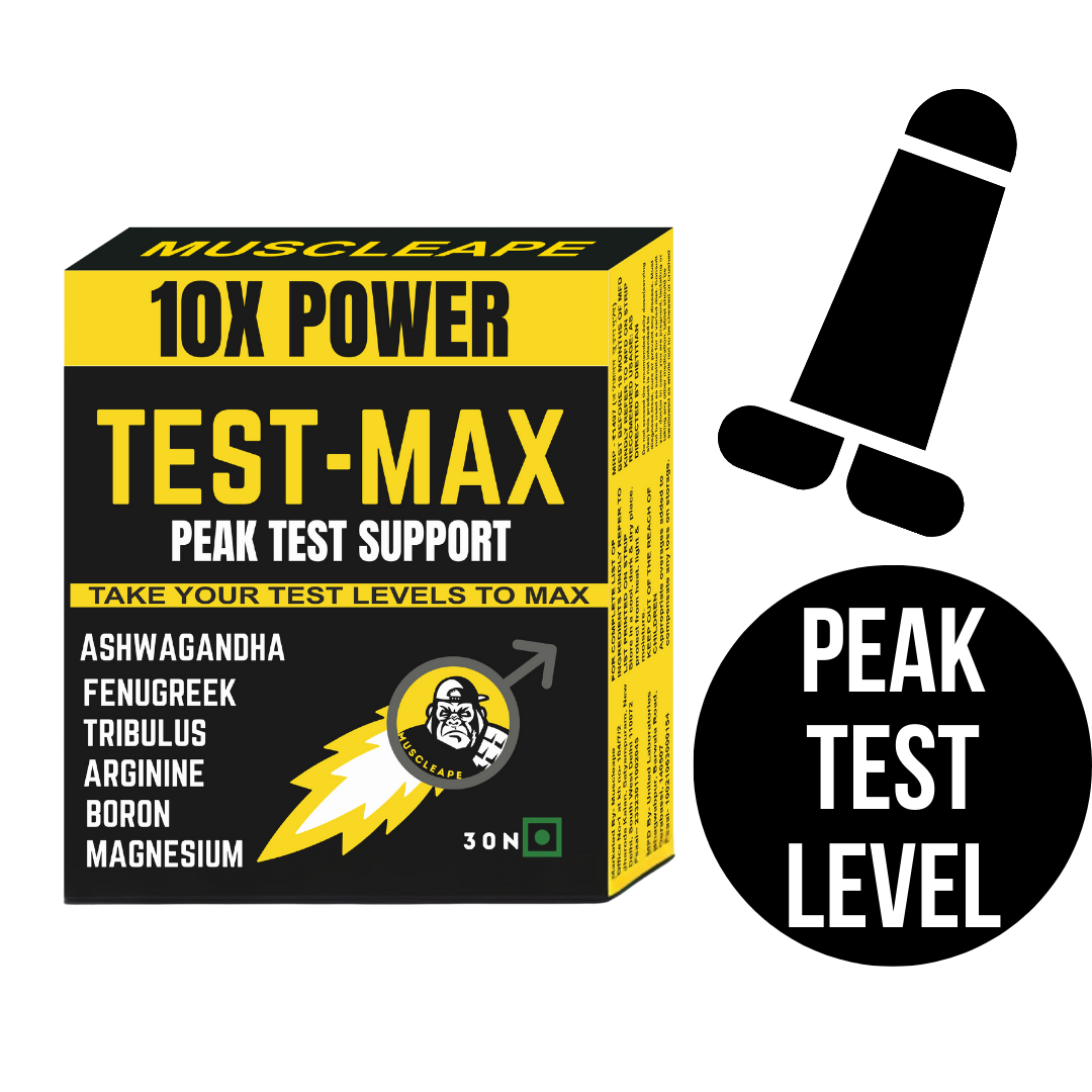 Muscleape Natural Testosterone Booster Supplement Testmax. Tribulus, Arginine, Ashwagandha & Fenugreek With Zinc. Strength, Stamina & Endurance Support For Men. 30 Veg Tabs | | Muscleape