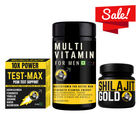 Muscleape Men's Multivitamin Alfa Stack For Peak Performance| 30 Days Complete Course| Testmax - Ultimate Male Performance Booster, Multivitamin & Shilajit Gold Resin.