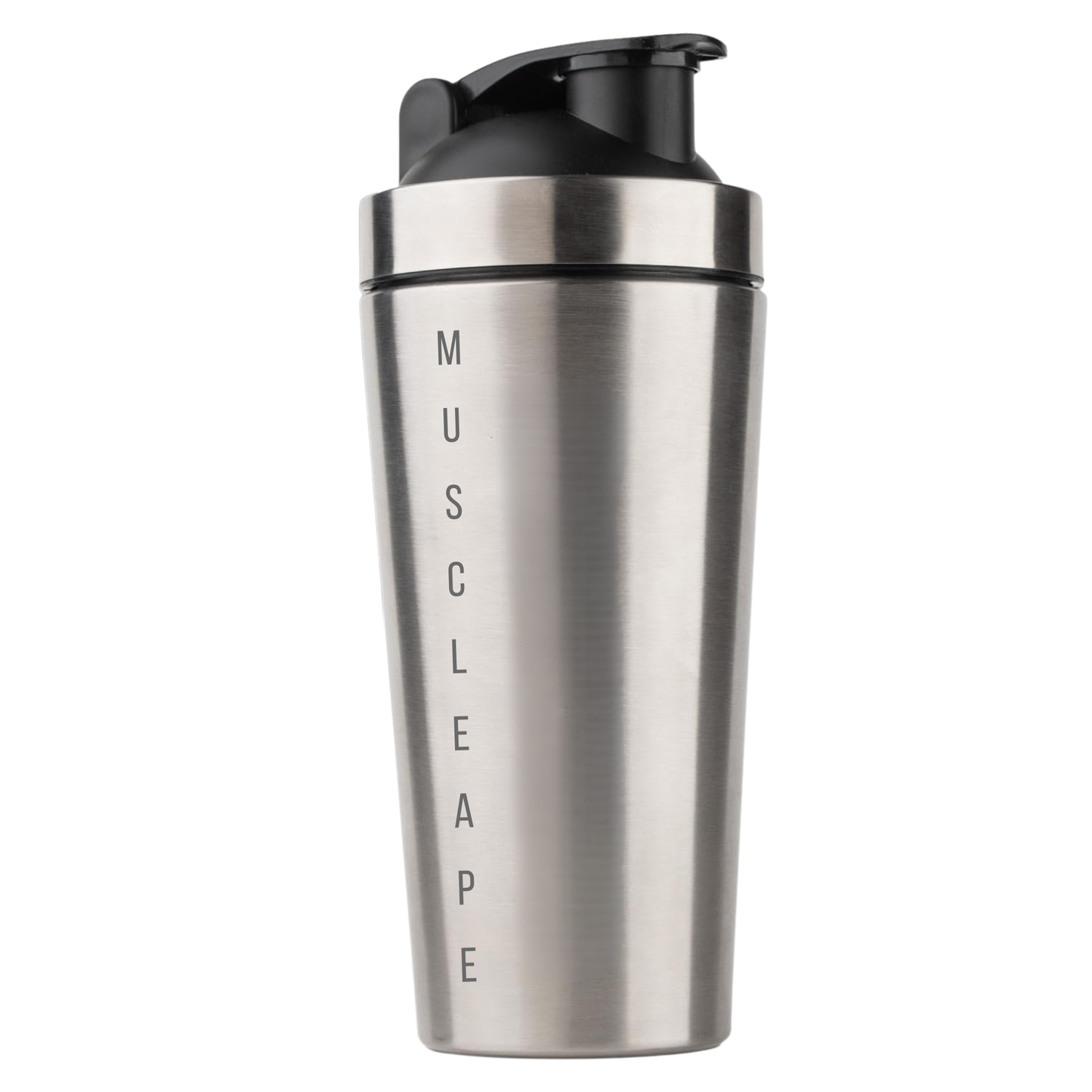 Muscleape Stainless Steel Shaker Bottle 750ml (Silver)