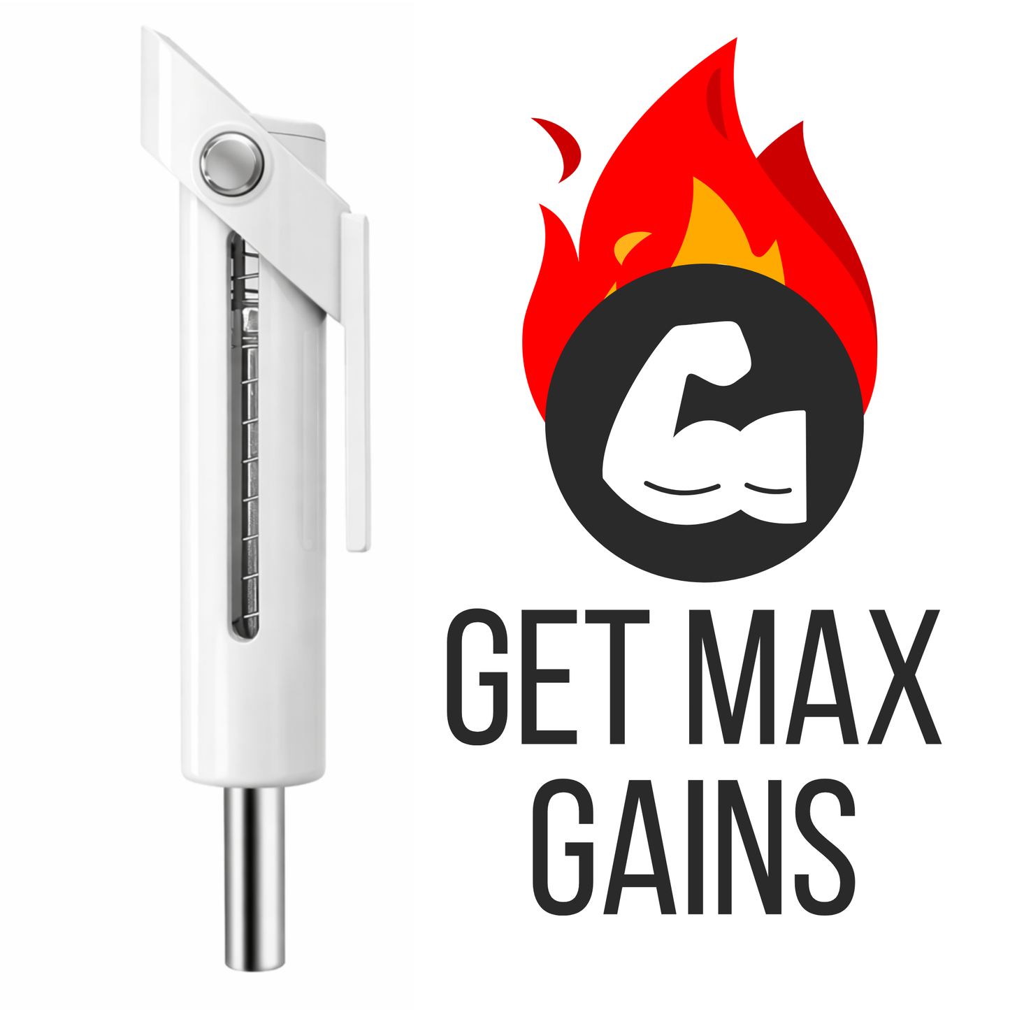 Muscleape Drop Set Pin | Quick-Change Weight Stack Pin for Cable Machines | Heavy-Duty Steel Gym Accessory for Fast Drop Sets & Hypertrophy (White)