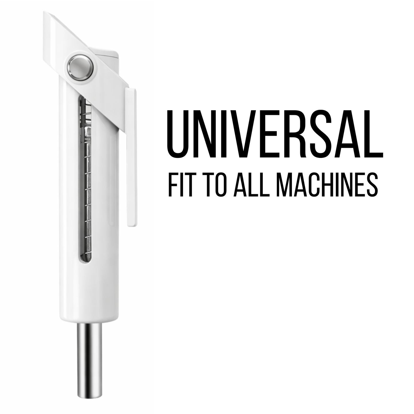 Muscleape Drop Set Pin | Quick-Change Weight Stack Pin for Cable Machines | Heavy-Duty Steel Gym Accessory for Fast Drop Sets & Hypertrophy (White)