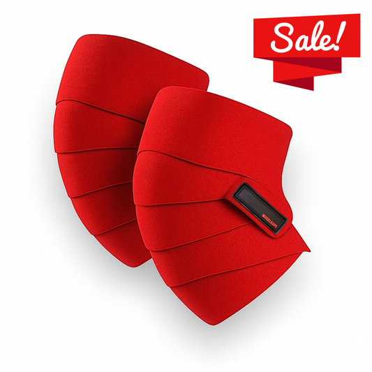 Muscleape 2m Knee & Joint Support Wraps | Heavy-Duty SuperFabric Elastic Compression for Squats, Leg Press & Powerlifting | Adjustable Unisex Support