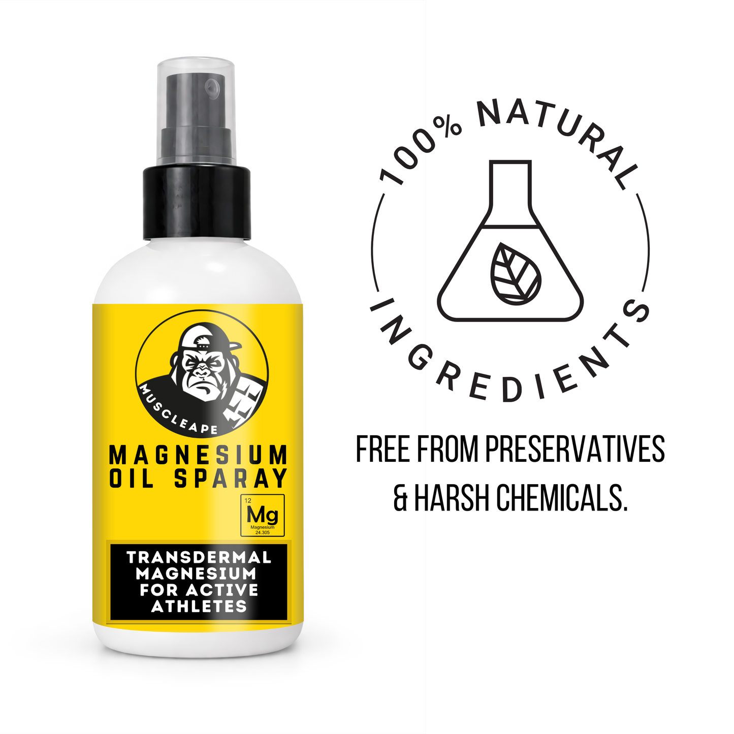 Muscleape Magnesium Oil Spray with Lavender | Relaxation & Recovery | 200 ml