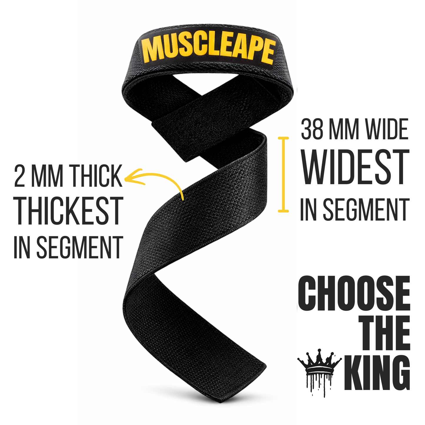 Muscleape Original Weight Lifting Straps .