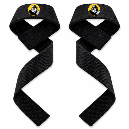 Black wrist straps  with a logo on a white background