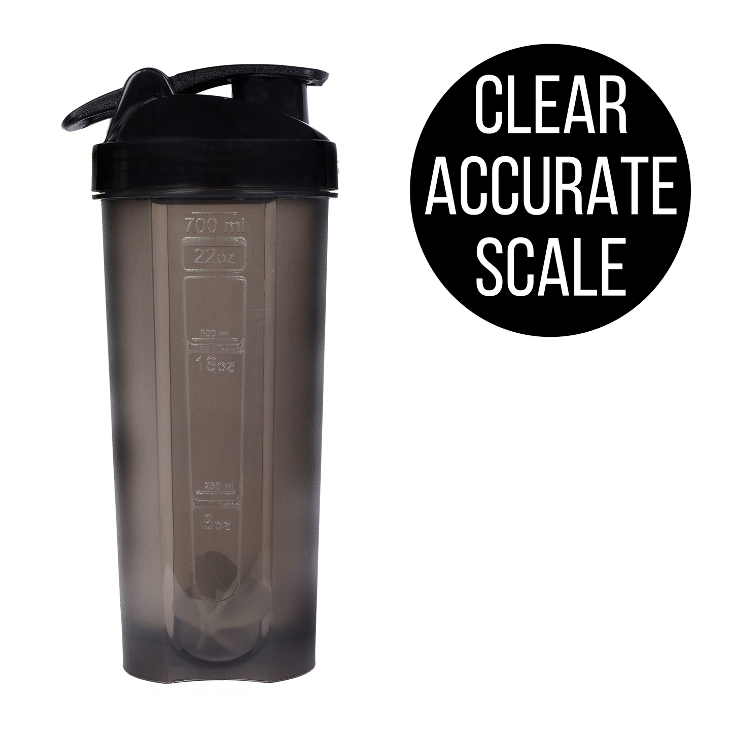 Muscleape Gym Typhoon Shaker Bottle 700Ml 100% Leakproof Guarantee Sipper Bottle Ideal For Protein,Preworkout And Bcaas,Bpa Free Material-Black | Gym | Muscleape