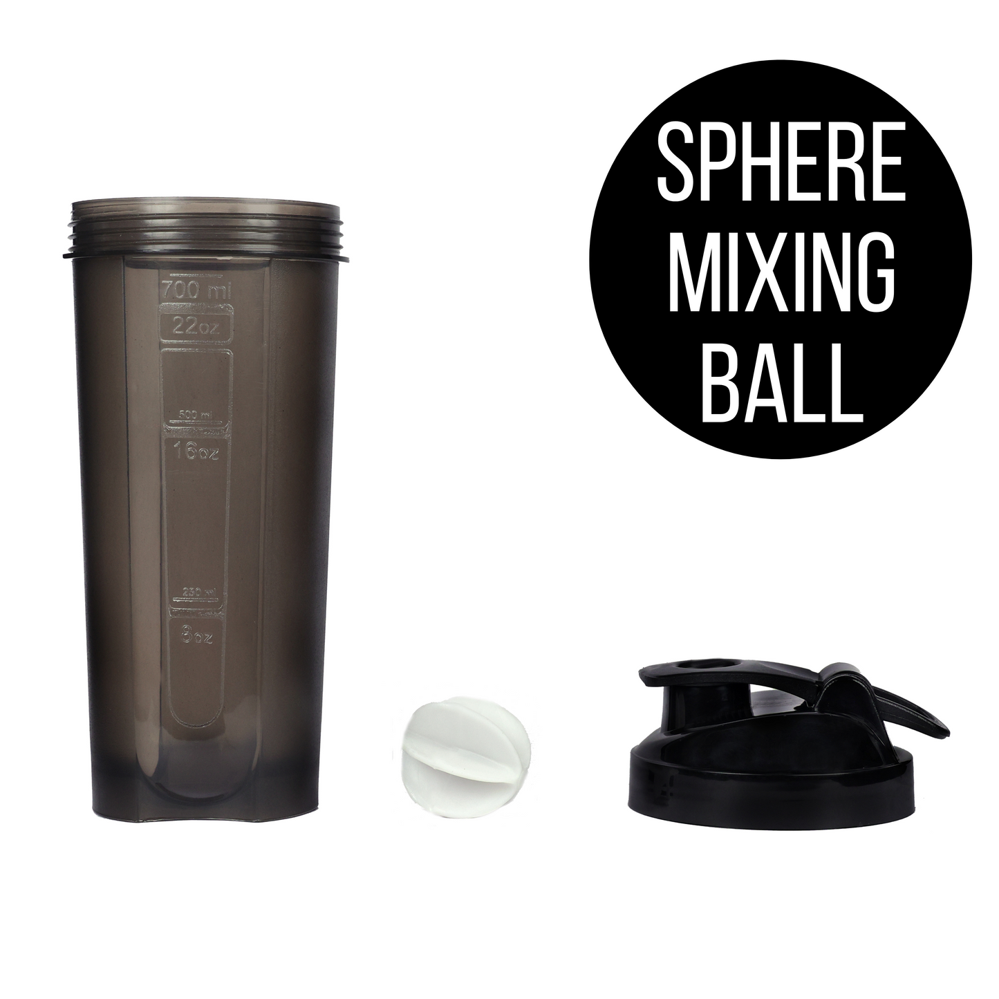 Muscleape Gym Typhoon Shaker Bottle 700Ml 100% Leakproof Guarantee Sipper Bottle Ideal For Protein,Preworkout And Bcaas,Bpa Free Material-Black | Gym | Muscleape