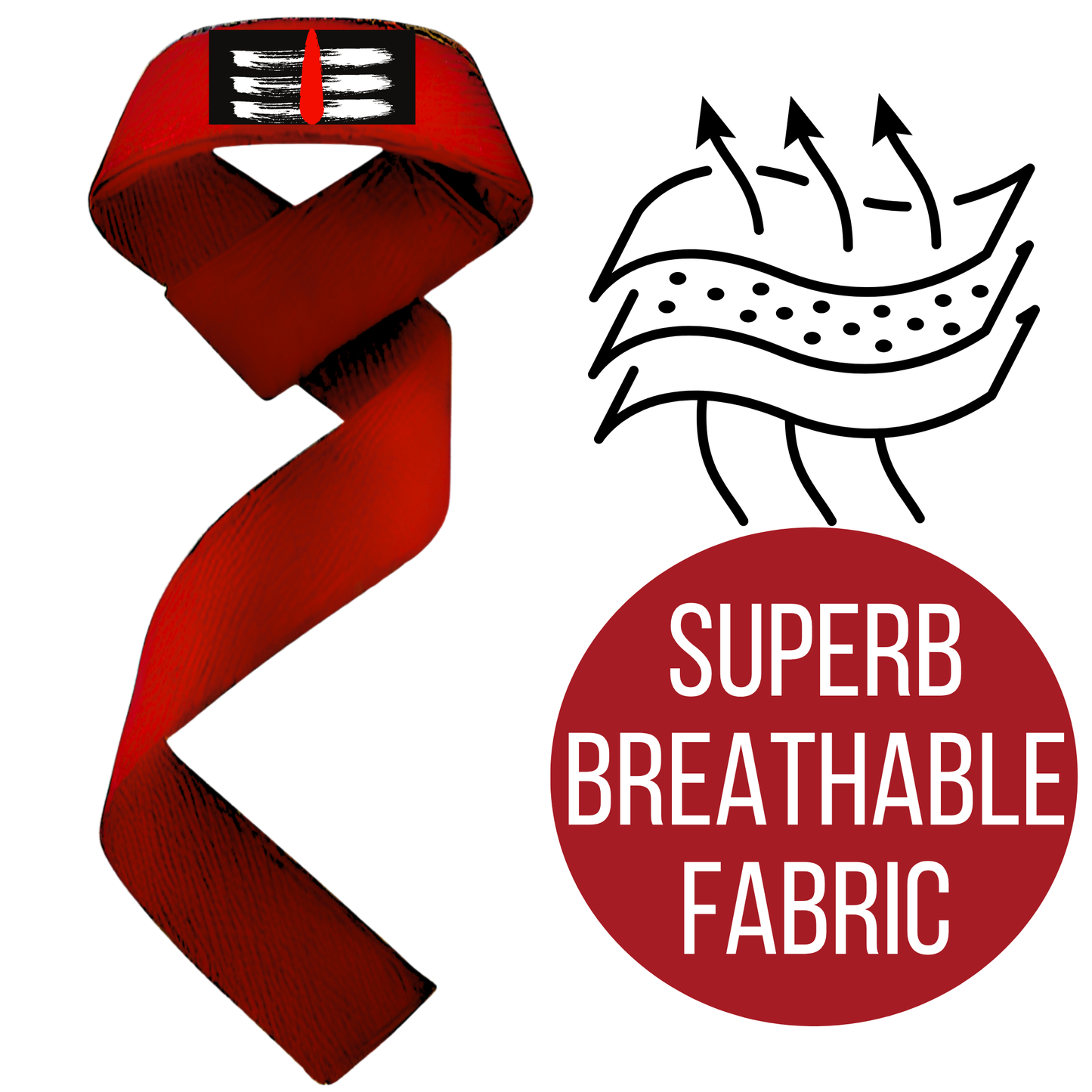 Muscleape Divine Power Weight Lifting Straps | Red