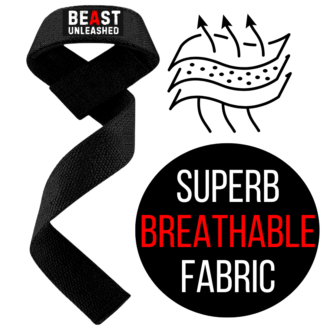 Muscleape Beast Mode Weight Lifting Straps Wrist Supporter For Gym. Gym Accessories Men & Women. | | Muscleape