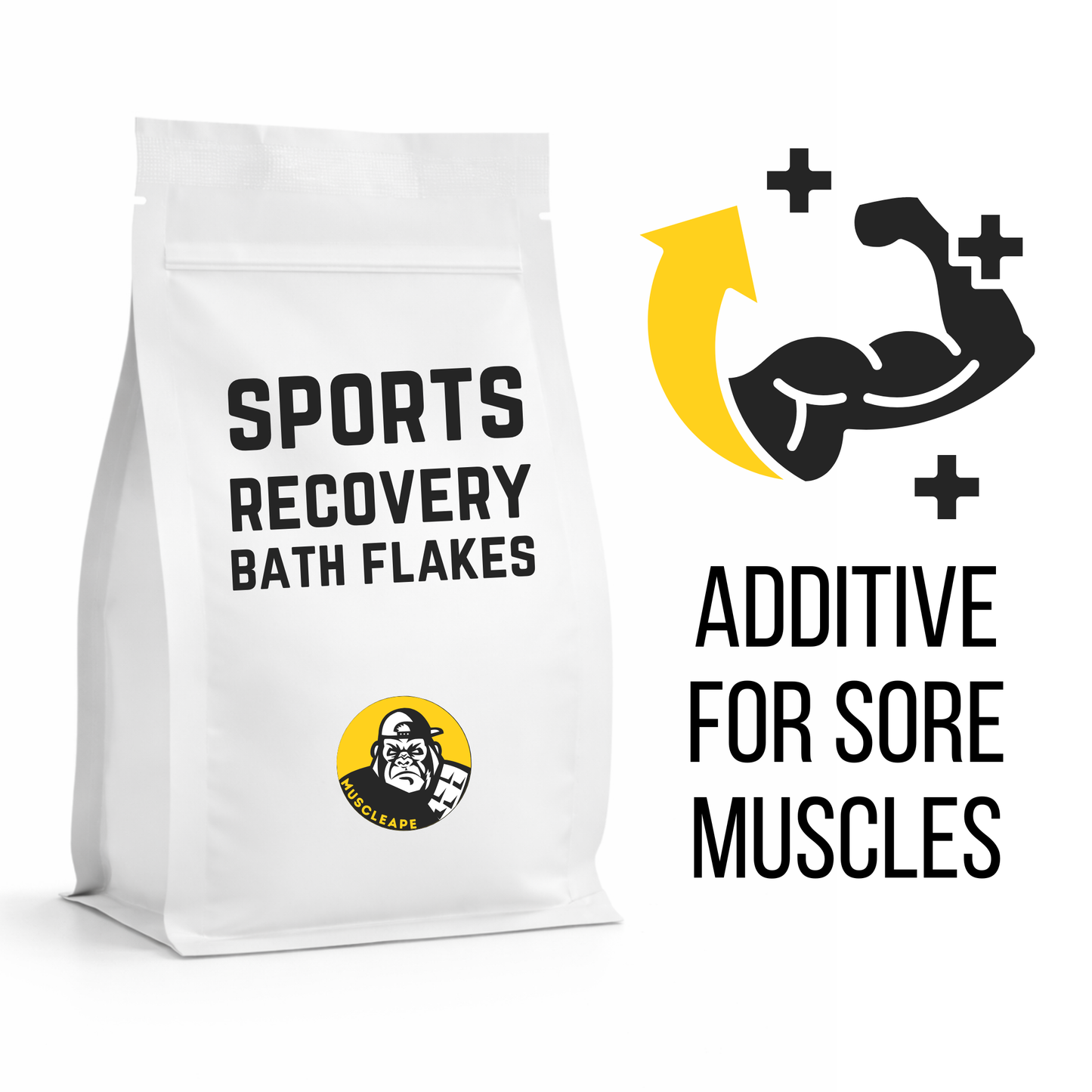 Muscleape Sports Recovery Bath Flakes.
