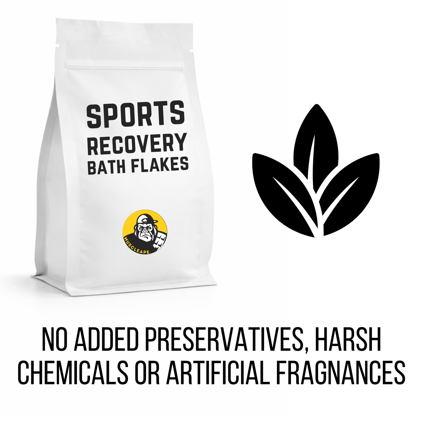 Muscleape Sports Recovery Bath Flakes.