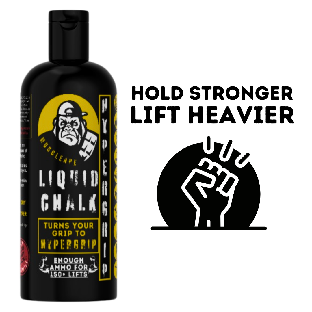 Muscleape Liquid Chalk 200Ml. Turn Your Grip Into Titanium Strength Hypergrip| Sufficient for 150+ Lifts| Best for Weightlifting, Powerlifting, Gymnastics, Calisthenics, CrossFit and Other Sports | Powerlifting | Muscleape