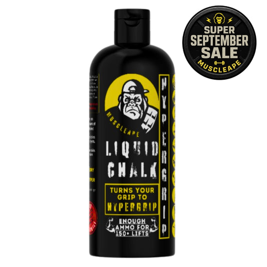 Muscleape Liquid Chalk 200Ml. Turn Your Grip Into Titanium Strength Hypergrip| Sufficient for 150+ Lifts| Best for Weightlifting, Powerlifting, Gymnastics, Calisthenics, CrossFit and Other Sports | Powerlifting | Muscleape